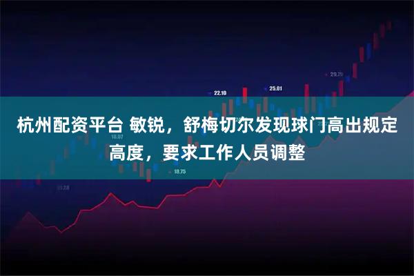 杭州配资平台 敏锐，舒梅切尔发现球门高出规定高度，要求工作人员调整