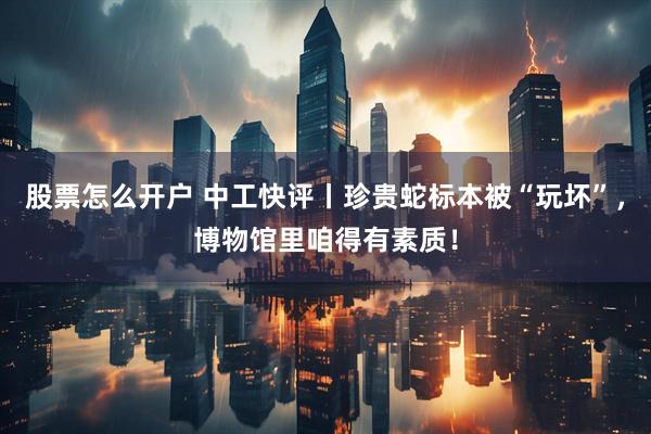股票怎么开户 中工快评丨珍贵蛇标本被“玩坏”,博物馆里咱得有素质!